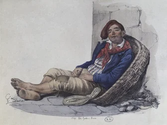 Een drager van Napels, 1820